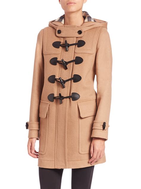 ladies burberry duffle coat|burberry duffle coat for women.